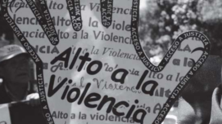 Cartel contra violencia . Foto: Ilustrativa