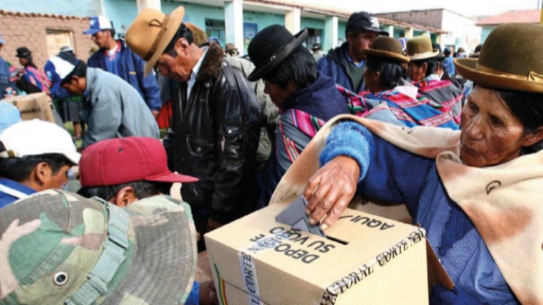 Elecciones nacionales de 2020. Foto: Cancillerría de Bolivia